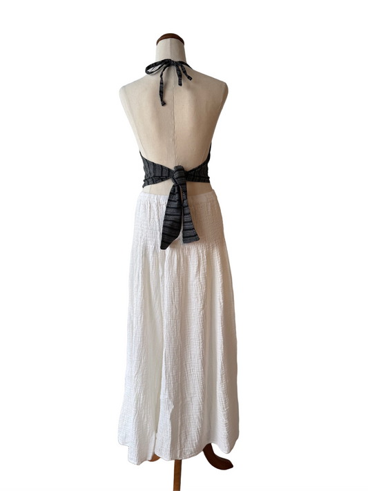 Anjuna-Double Cotton Wide leg pants