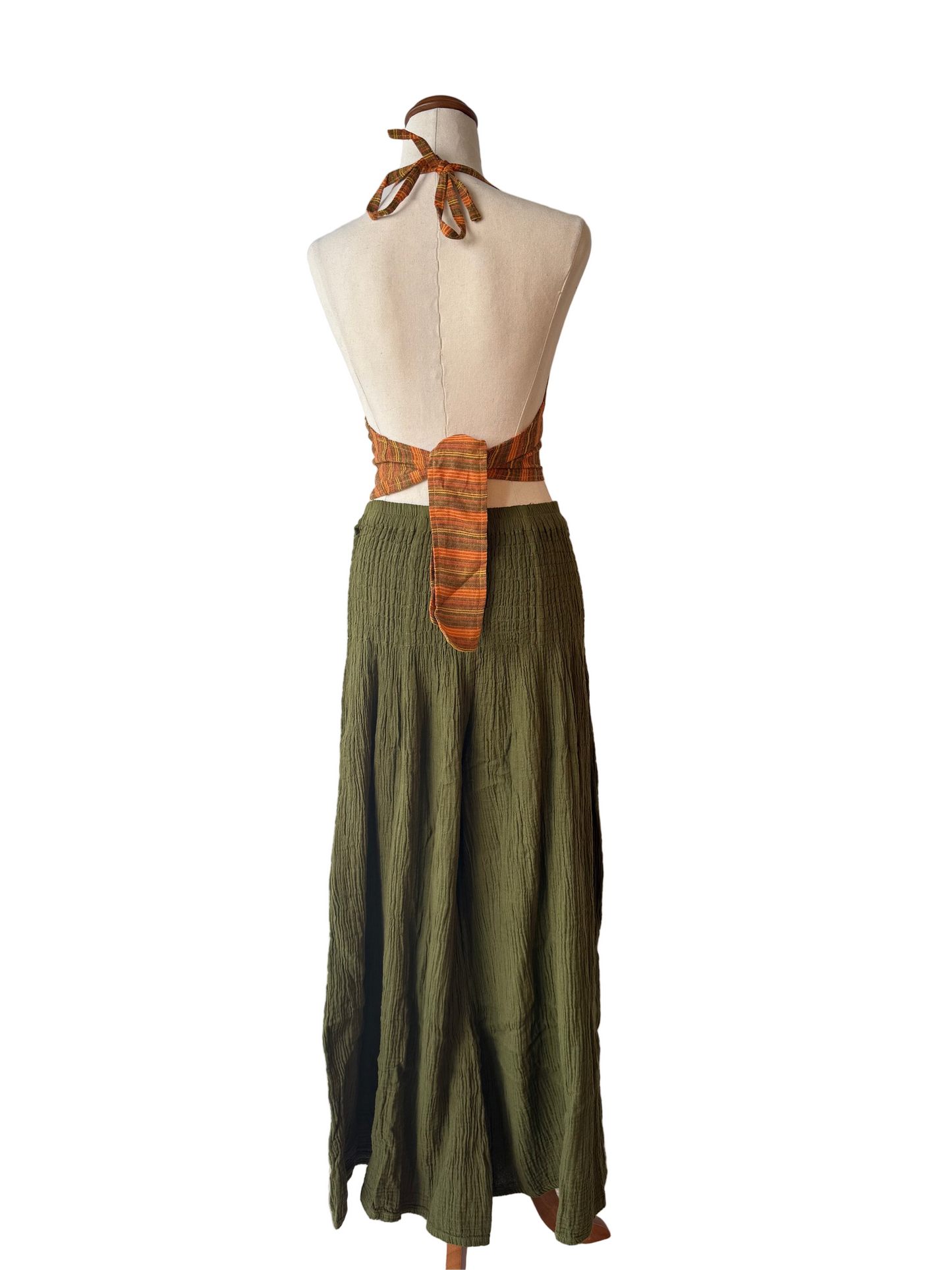 Anjuna-Double Cotton Wide leg pants