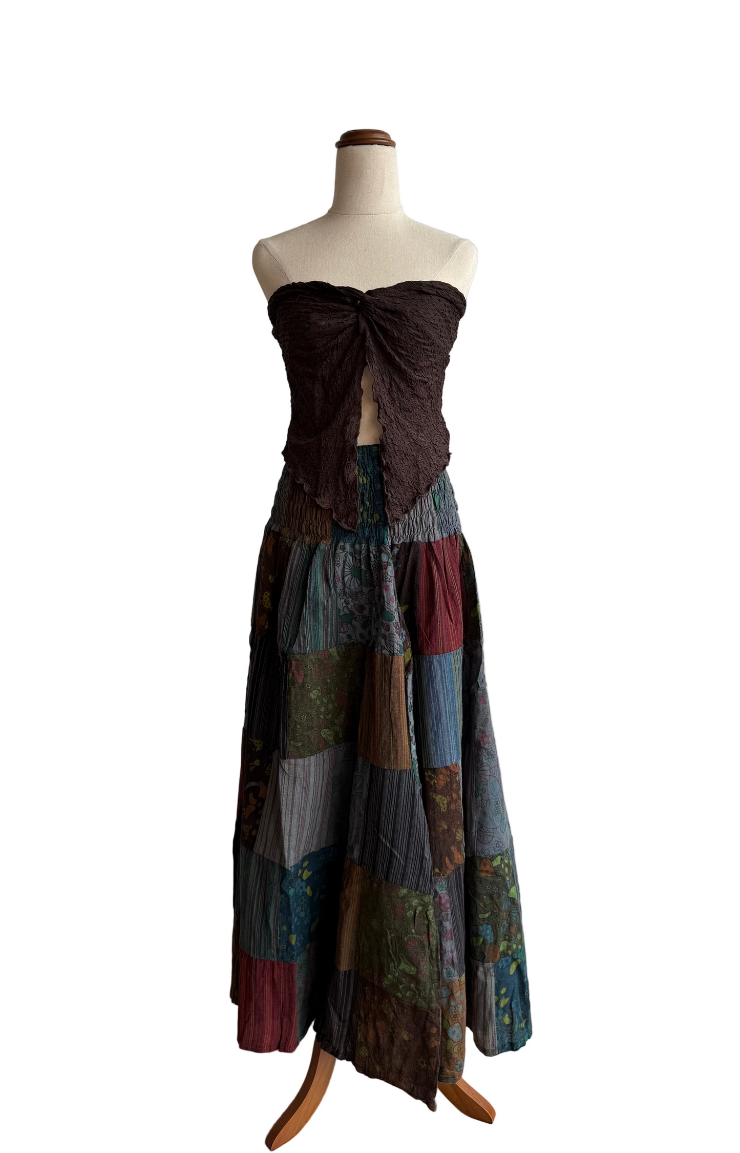 Happy Mushroom Maxi Skirt