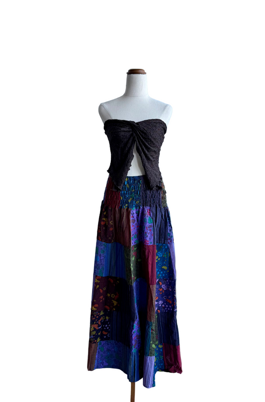 Happy Mushroom Maxi Skirt