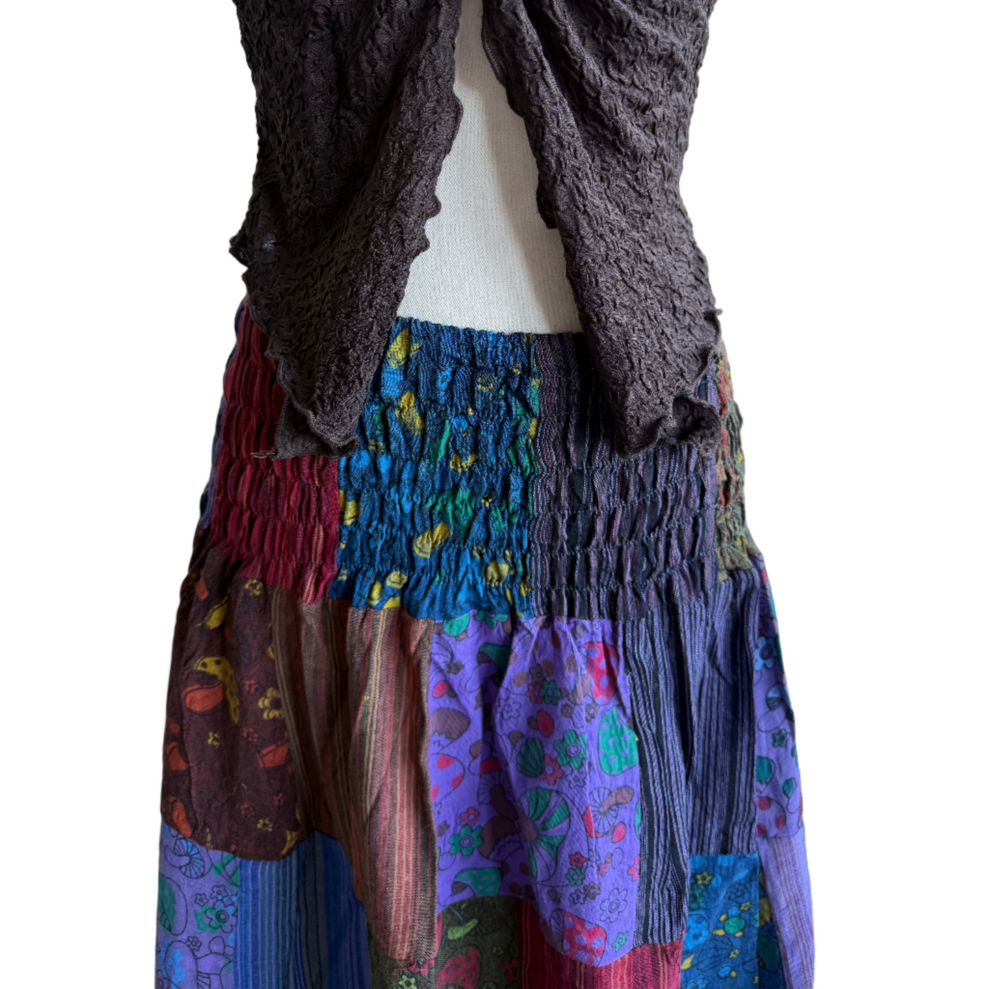 Happy Mushroom Maxi Skirt