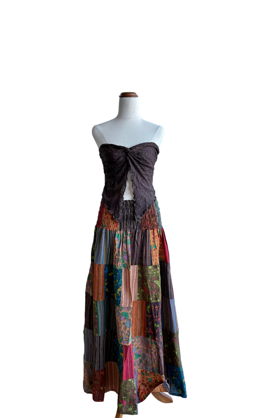 Happy Mushroom Maxi Skirt