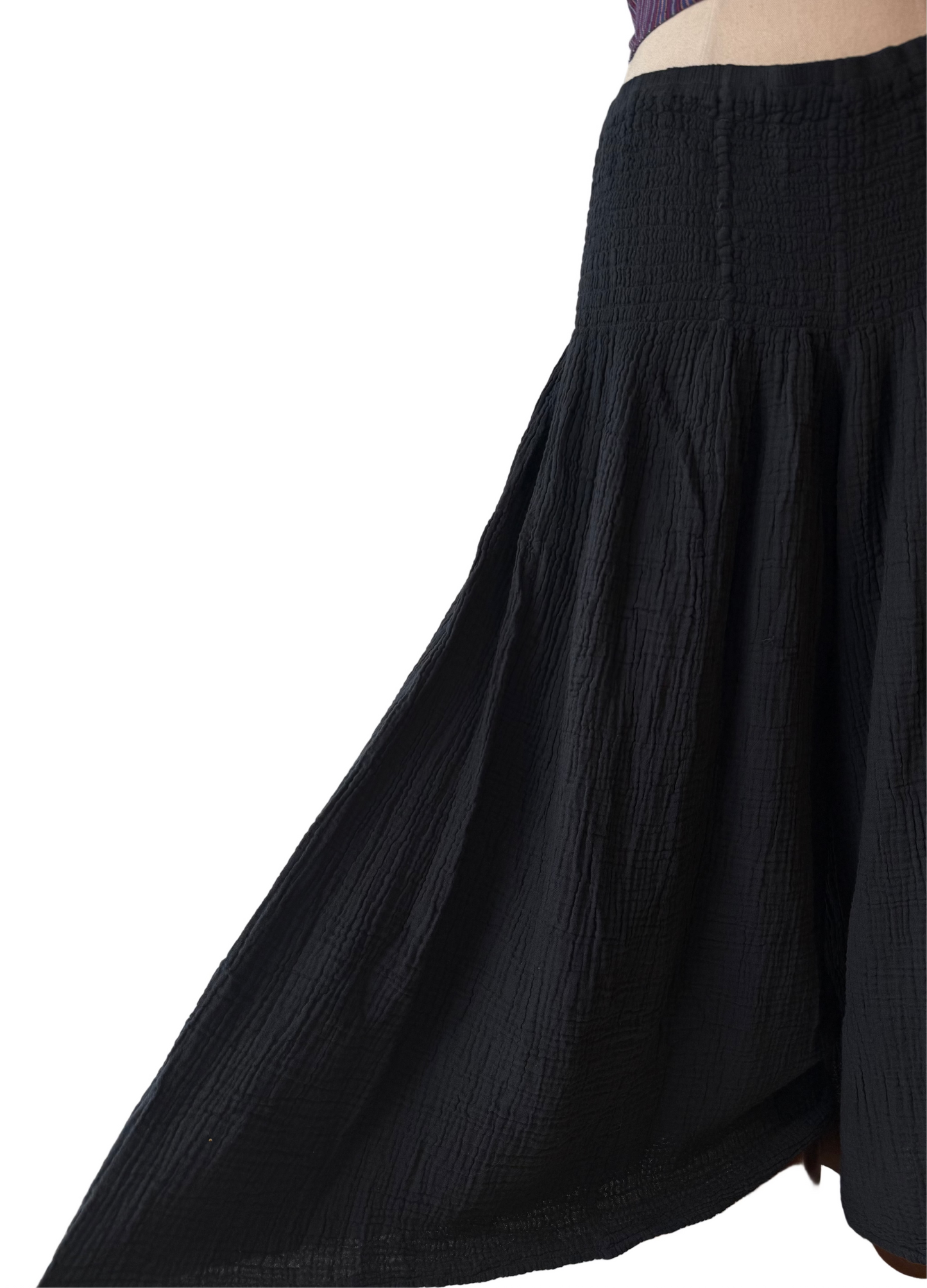 Anjuna-Double Cotton Wide leg pants