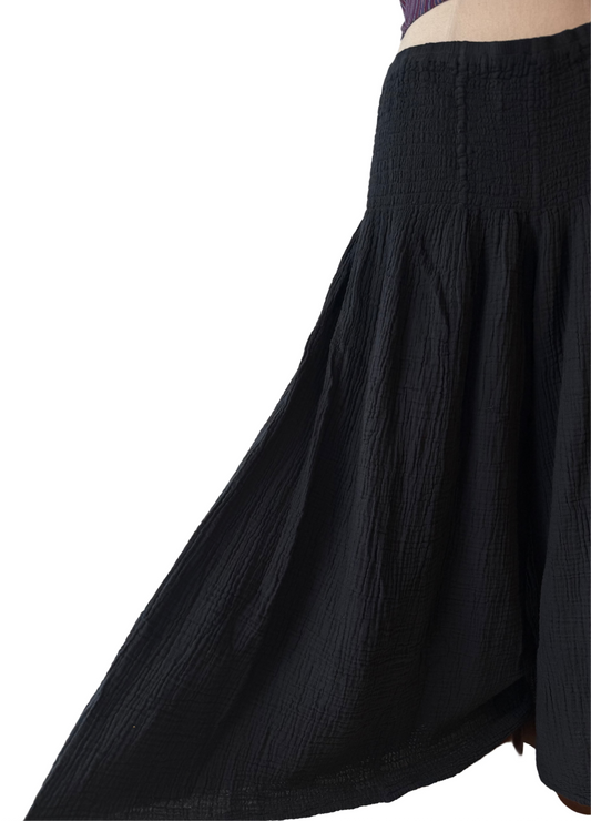 Anjuna-Double Cotton Wide leg pants