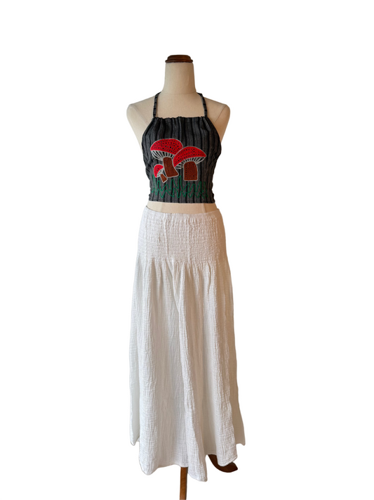 Anjuna-Double Cotton Wide leg pants